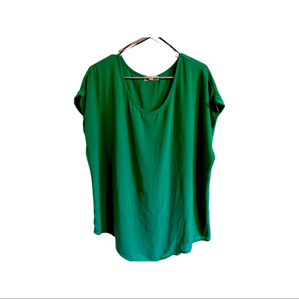 Green Dressy Blouse, Women’s Size: L